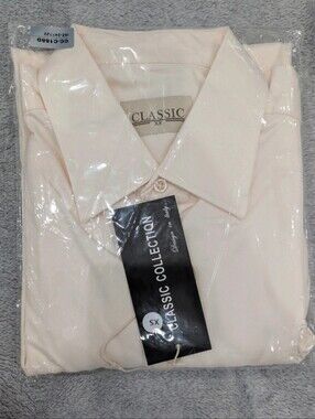 CLASSIC COLLECTION Men's Dress Shirt in Pale Cream